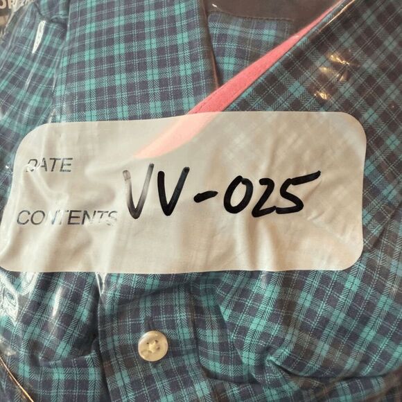 Alton Lane Men's Plaid French Cuffs‎ Button Down Shirt Blue Green Size XL - Picture 9 of 9